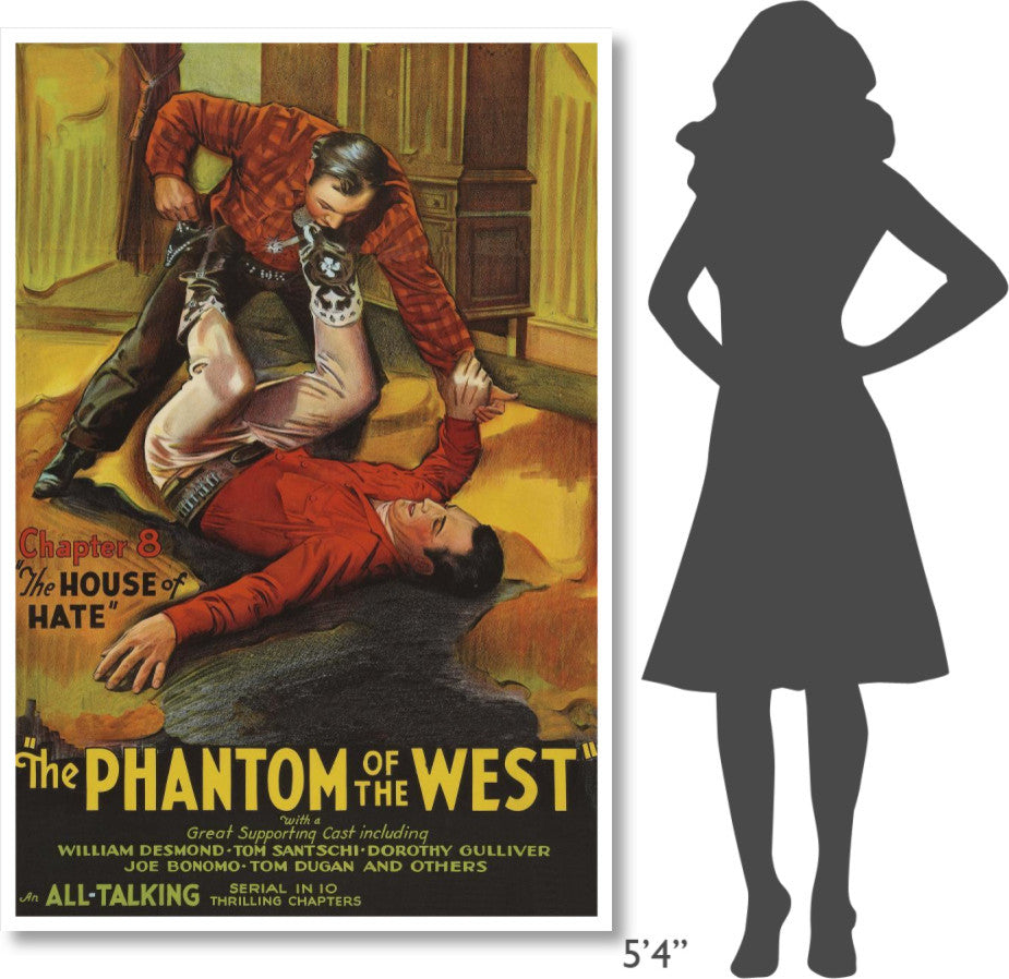 "Vintage Westerns: Phantom of the West -  House of hate" Print, 42"x62"