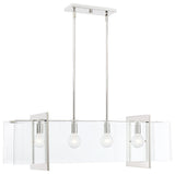 Ethan 4 Light Island Chandelier, Polished Nickel