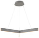 Metal and Acrylic "Y" Shaped Frame LED Light Fixture, Gray