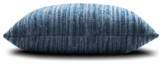 Luxe Stripe Indigo Indoor/Outdoor Performance Pillow, 20"x20"