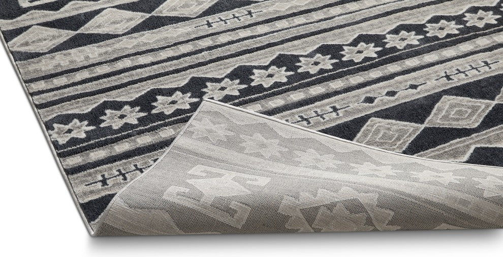 Well Woven Pearl Kanab Dark Gray Modern Moroccan Tribal Soft Area Rug