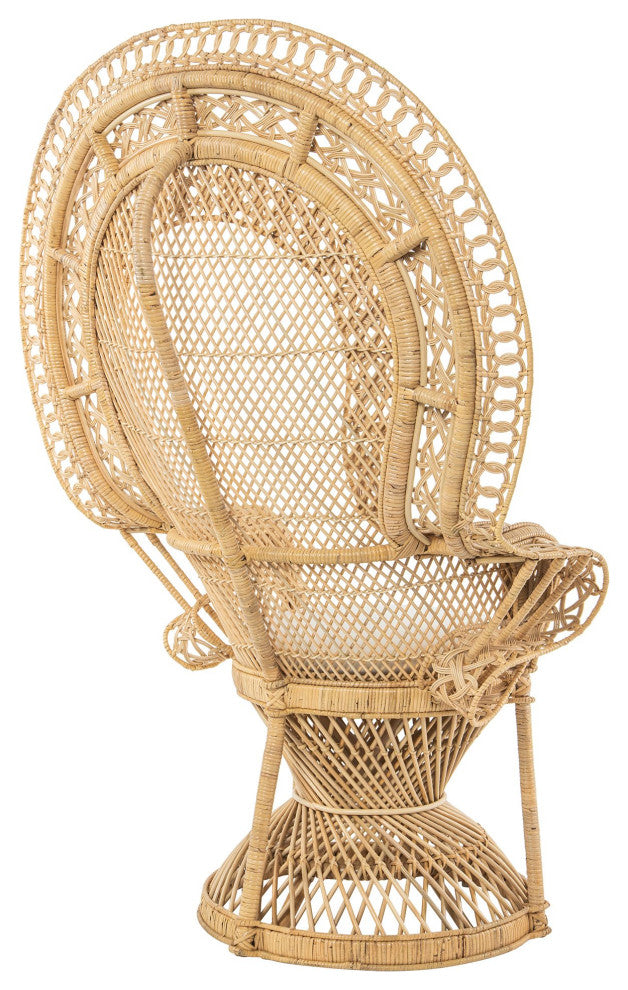 Supreme Rattan Grand Peacock Chair, Natural