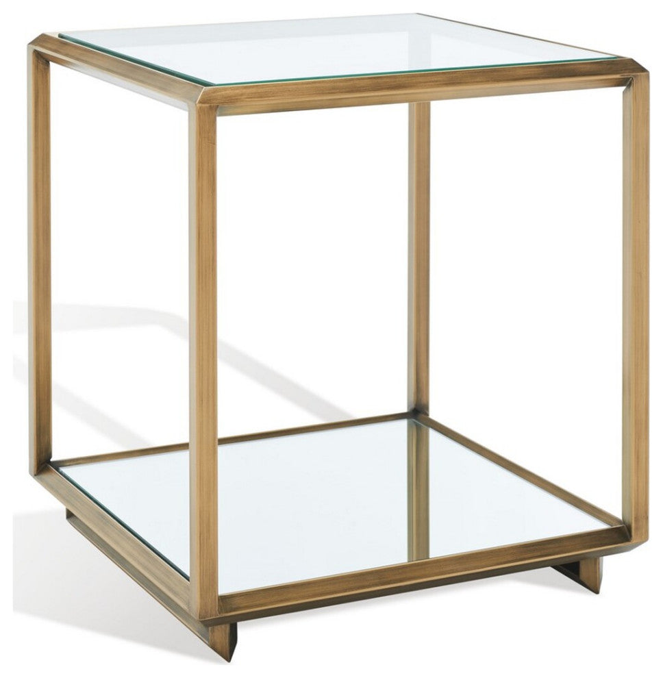 Safavieh Couture Florabella Mirrored Accent Table Bronze