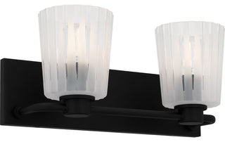 Quoizel RAY8616 Gray 2 Light 16"W Vanity Light - Matte Black