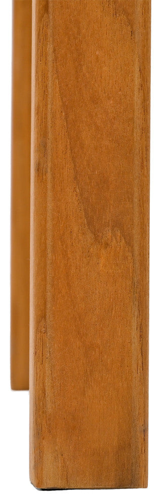 Safavieh Couture Indoor-Outdoor Mayaguana Teak Dining Chair, Natural/White