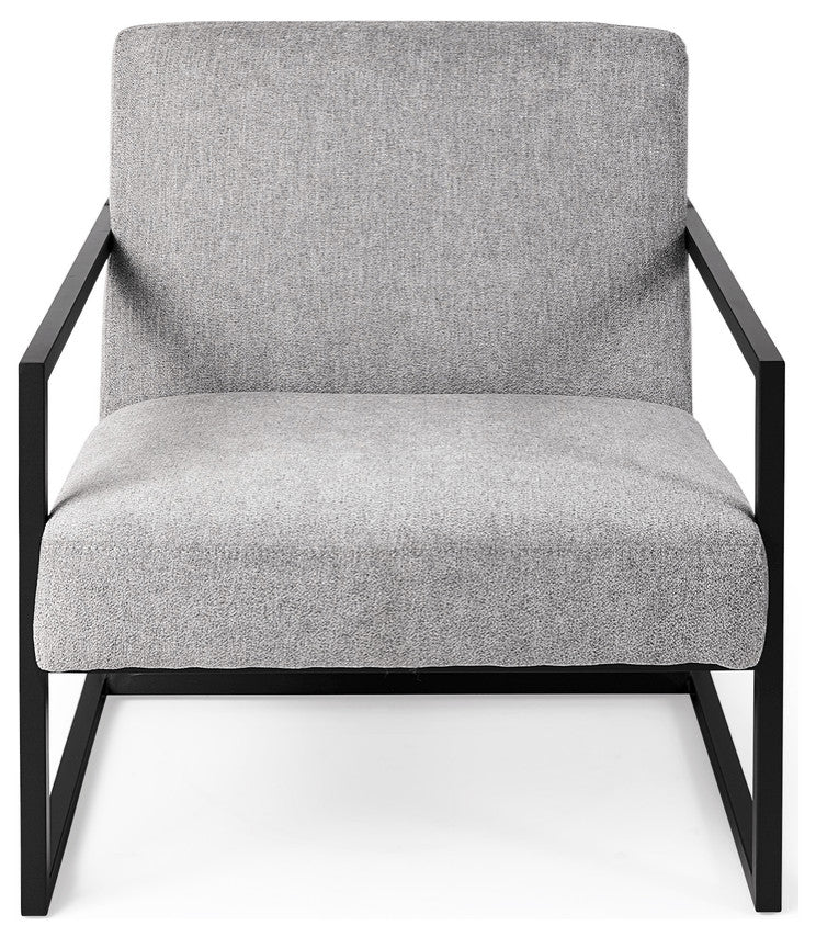 Geo Modern Gray And Black Accent Or Side Chair