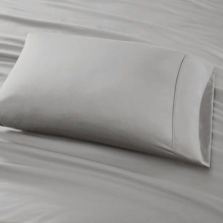 Madison Park 800 Thread Count Cotton-Blend Sateen 6-Piece Sheet Set, Light Grey