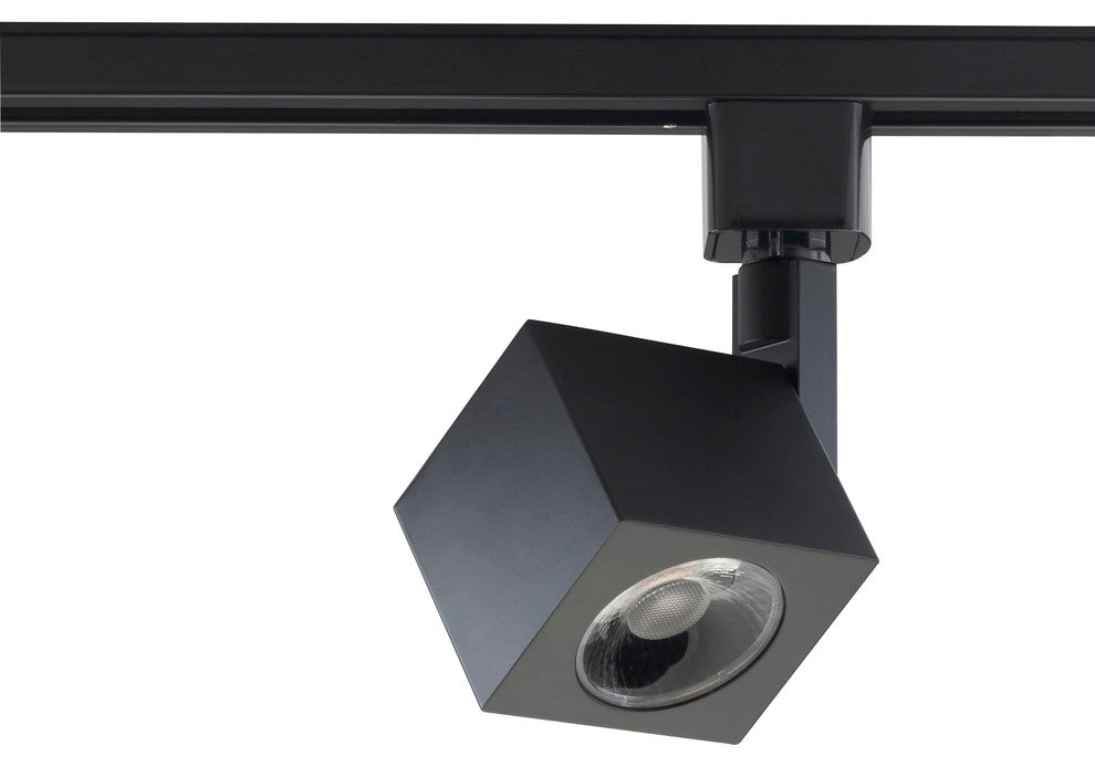 Nuvo 1-Light LED Track Head Light Fixture, Black