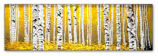 'PanorAspens Yellow Floor' Canvas Art by Roderick Stevens