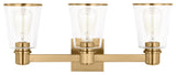 Visual Comfort Studio CV1033BBS 3-Light Bath Vanity, Alessa