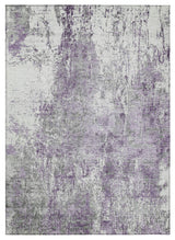 Machine Washable Indoor/Outdoor Chantille ACN1765 Plum 5' x 7'6" Rug