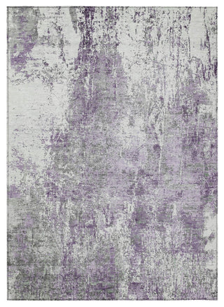 Machine Washable Indoor/Outdoor Chantille ACN1765 Plum 5' x 7'6" Rug
