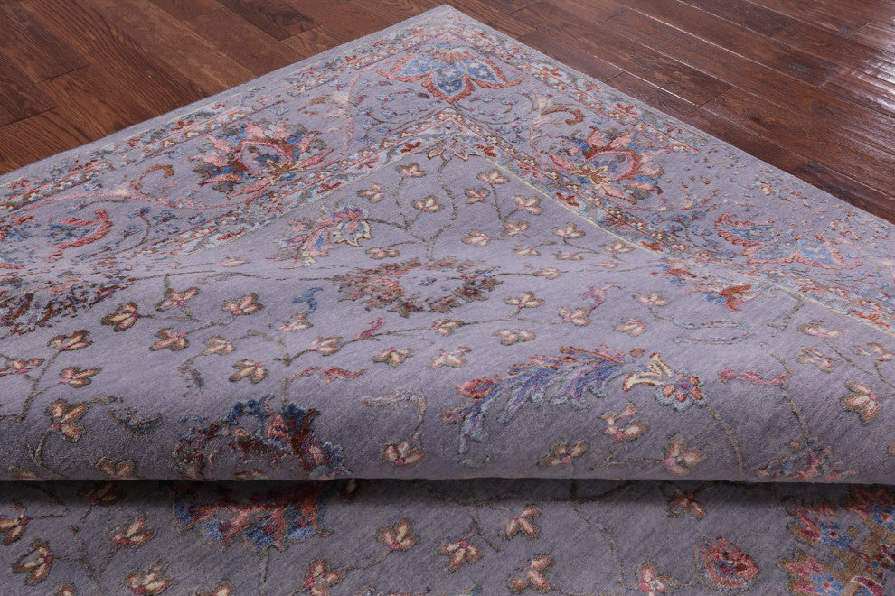 Wool and Silk Persian Hand-Knotted Rug 8' 0" X 10' 0" Q6240