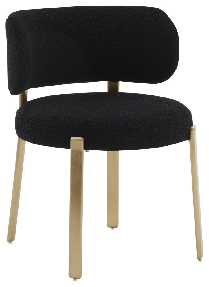 Margaret Black Boucle Dining Chair