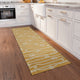 Indoor/Outdoor Harbor HA7 Gold Machine Washable 2'3" x 7'6" Runner Rug