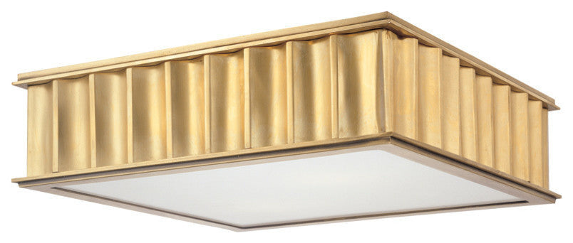 Middlebury 2-Light Flush Mount, Aged Brass