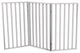Wooden Pet Gate Tall Freestanding 3 Panel Foldable 54 x32" PETMAKER, White