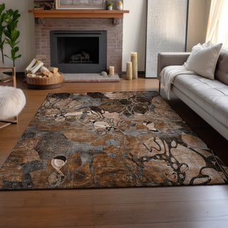 Premium Machine Washable Mayfield AMF558 Paprika 8' x 10' Rug