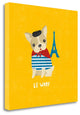 "Good Dogs French Bulldog Bright" By Moira Hershey, Gallery Wrap Canvas