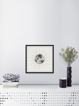 "Night Sky Guide" Framed Painting Print, 32x32