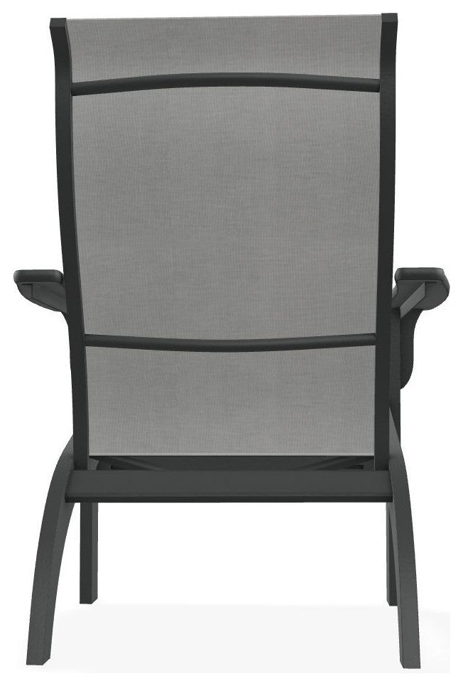 Adirondack Sling Outdoor Adirondack Armchair, Alloy/Graphite