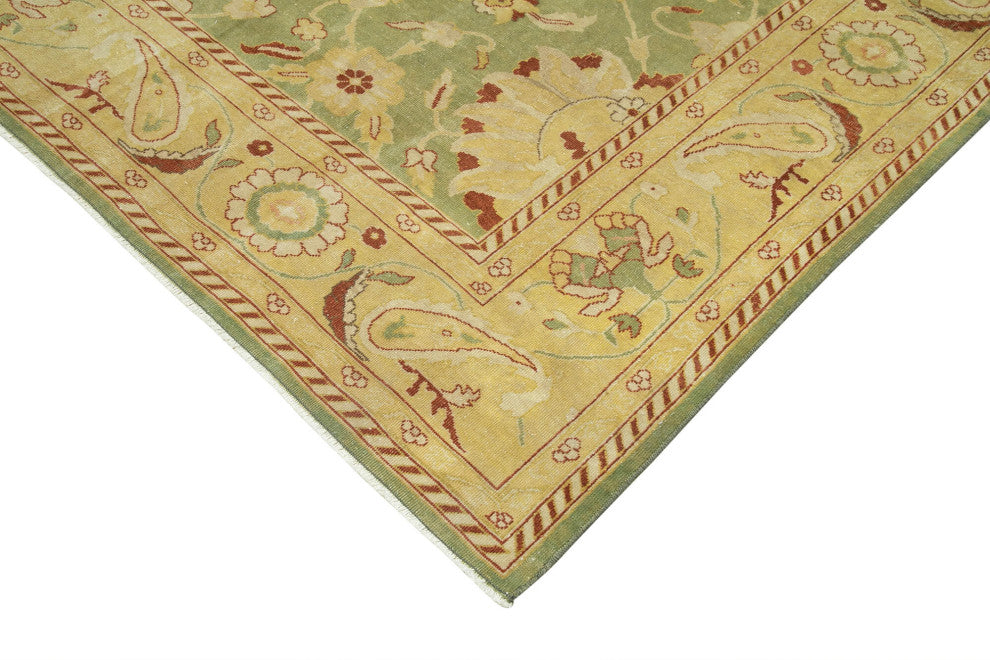 Rug N Carpet - Handwoven Oriental 8' 9" x 11' 3" Unique Oushak Area Rug