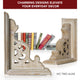 American Art Decor Heavy Duty Wood Bookends for Books/CDs/Vinyls/Magazines