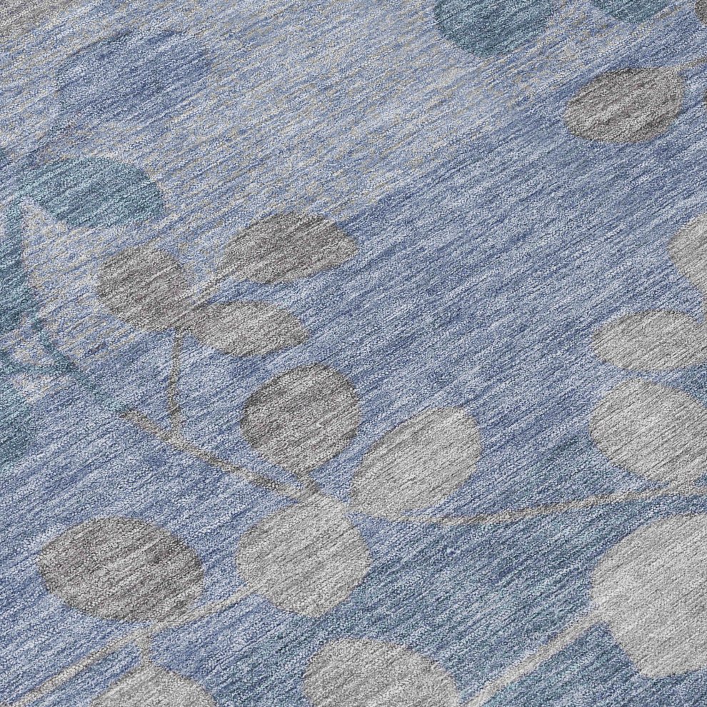 Machine Washable Indoor/Outdoor Chantille ACN1900 Denim 8' x 10' Rug