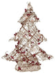 19" Pre-Lit Gold Glittered Rattan Berry Christmas Tree