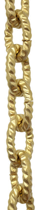 Brass Loop Chandelier Chain, Various Finishes, 2 Sizes, Acid Dipped, U35