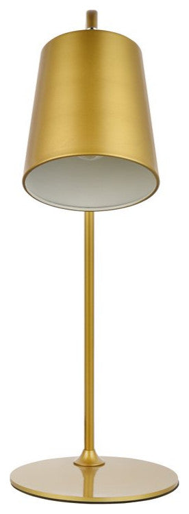 Lena 1-Light Brass Table Lamp