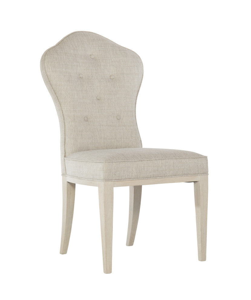 Bernhardt East Hampton Side Chair, Cerused Linen