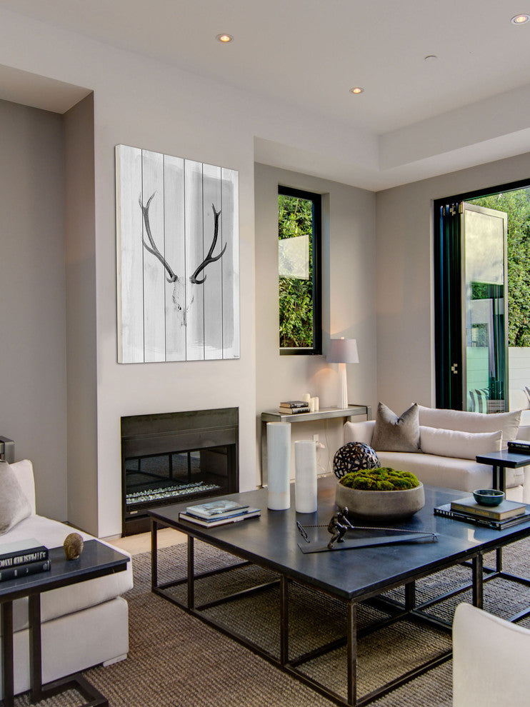 "Head Gear" Painting Print on White Wood, 16"x24"