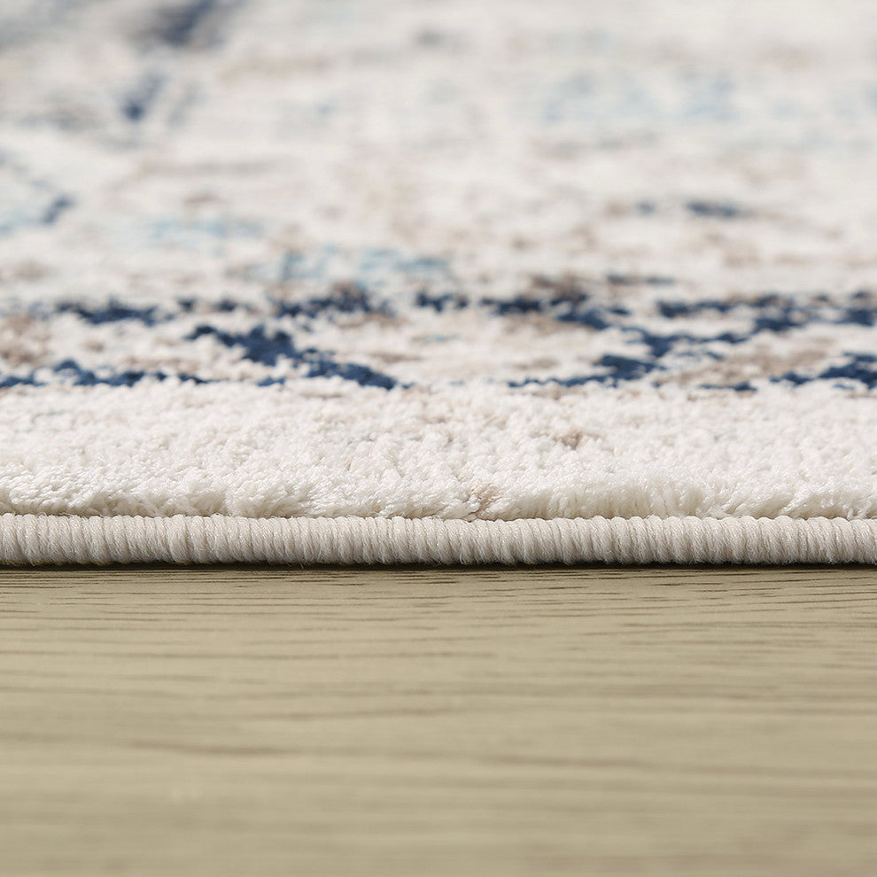 LNC Distressed Mat Indoor Abstract Chic Area Rug, 8' X 10'
