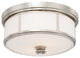 Minka-Lavery 4365-613 2 Light Flush Mount Harvard Court Polished Nickel
