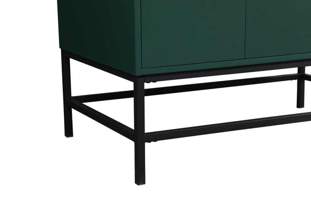 Home Living 22" Modern Green-Light Bathroom Vanity