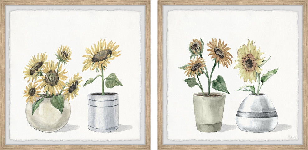 Always, Bloom Diptych, Set of 2, 18x18 Panels