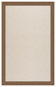 Zoe-White Wicker Machine Tufted Rectangle Rug, Cafe, 5''x8''