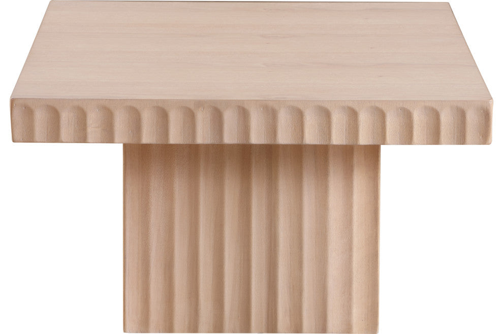 Spencer Oak Veneer Coffee Table, Natural, 12" H, 1 Piece