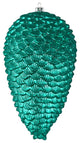 Vickerman N187342D 10" Teal Matte Glitter Pinecone Christmas Ornament