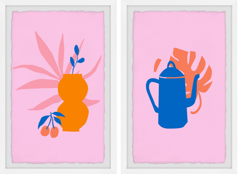 Kettles and Vases Diptych, 2-Piece Set, 20x30 Panels