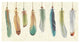"Feather Tales VIII" Digital Paper Print by Daphne Brissonnet, 26"x14"