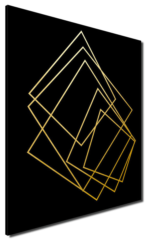 Wrapped Canvas 'Gilt Mod I/IB' 2 Piece Wall Decor, 2-Piece Set, 30"x40"