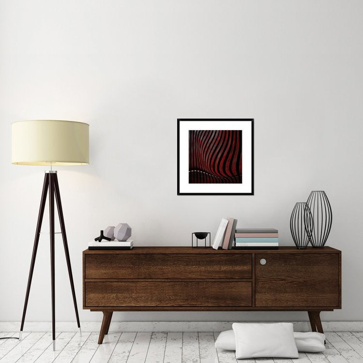 "Optic Illusion" Framed Digital Print by Gilbert Claes, 26"x26"