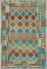 Flatweave Zere Red/Ivory Rug, 6'9x10'0