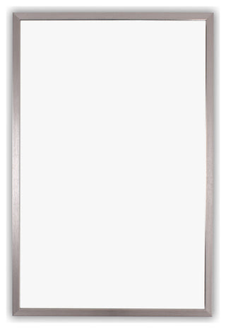 Chloe's Reflection Chrome Finish Rectangular Framed Wall Mirror