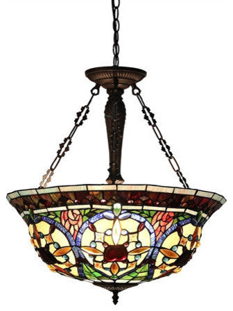 Harlan 3-Light Victorian Inverted Ceiling Pendant