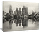 "Singapore Skyline View Panorama" Cityscape Artwork Canvas, 40"x30"