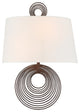 Crystorama DOR-B7702-FB, 2-Light Wall Mount, Forged Bronze