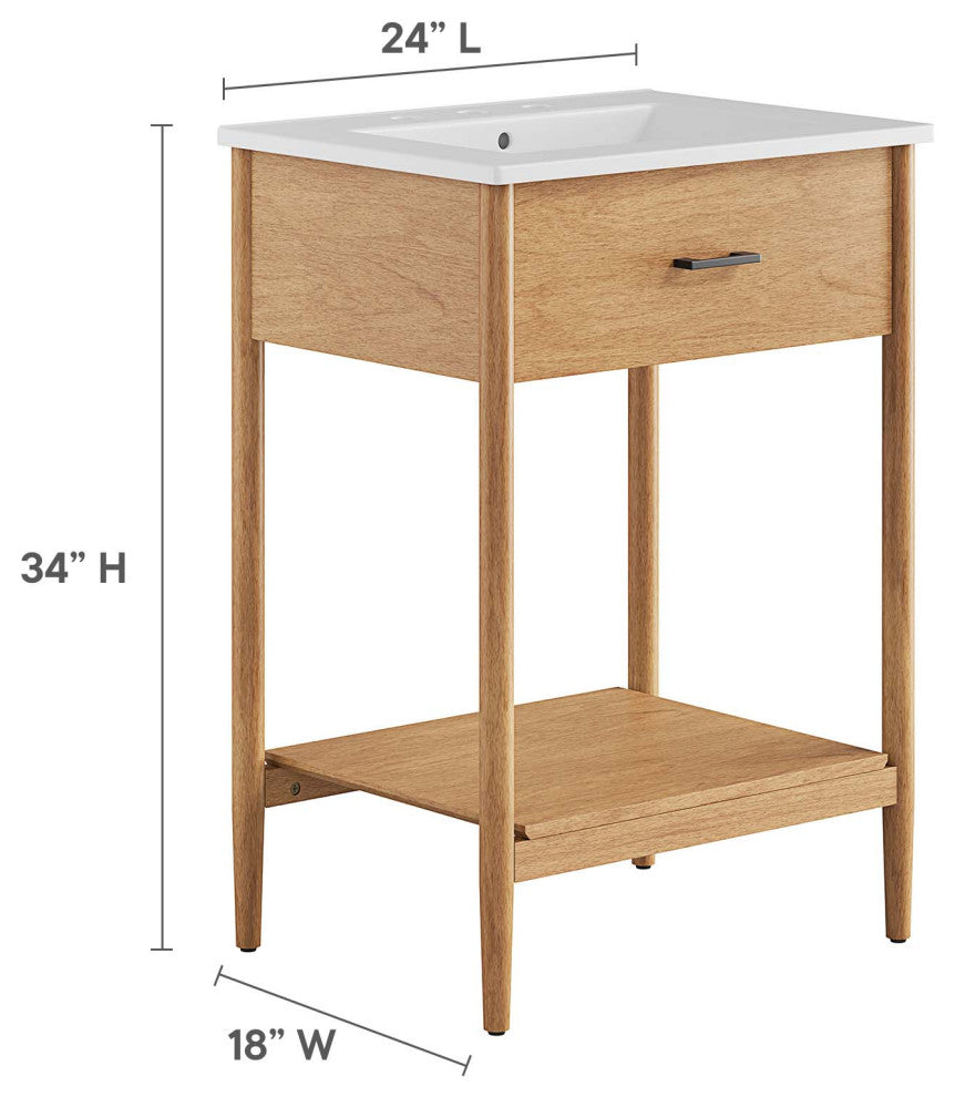 Zaire 24" Bathroom Vanity - Natural White